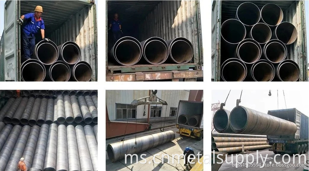 Spiral welded steel pipe